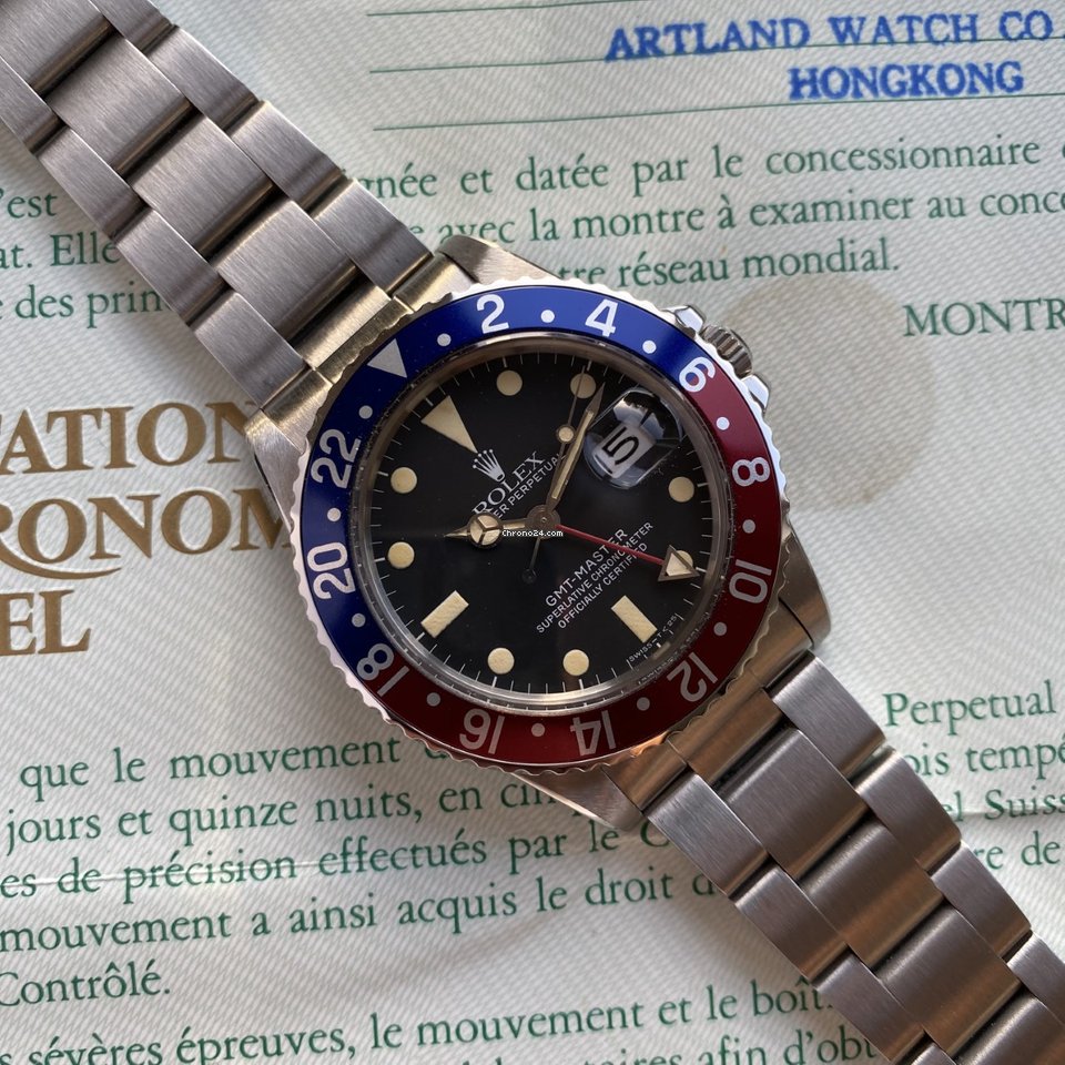 Rolex GMT-Master Mens watch Unisex Steel Automatic 16750 5