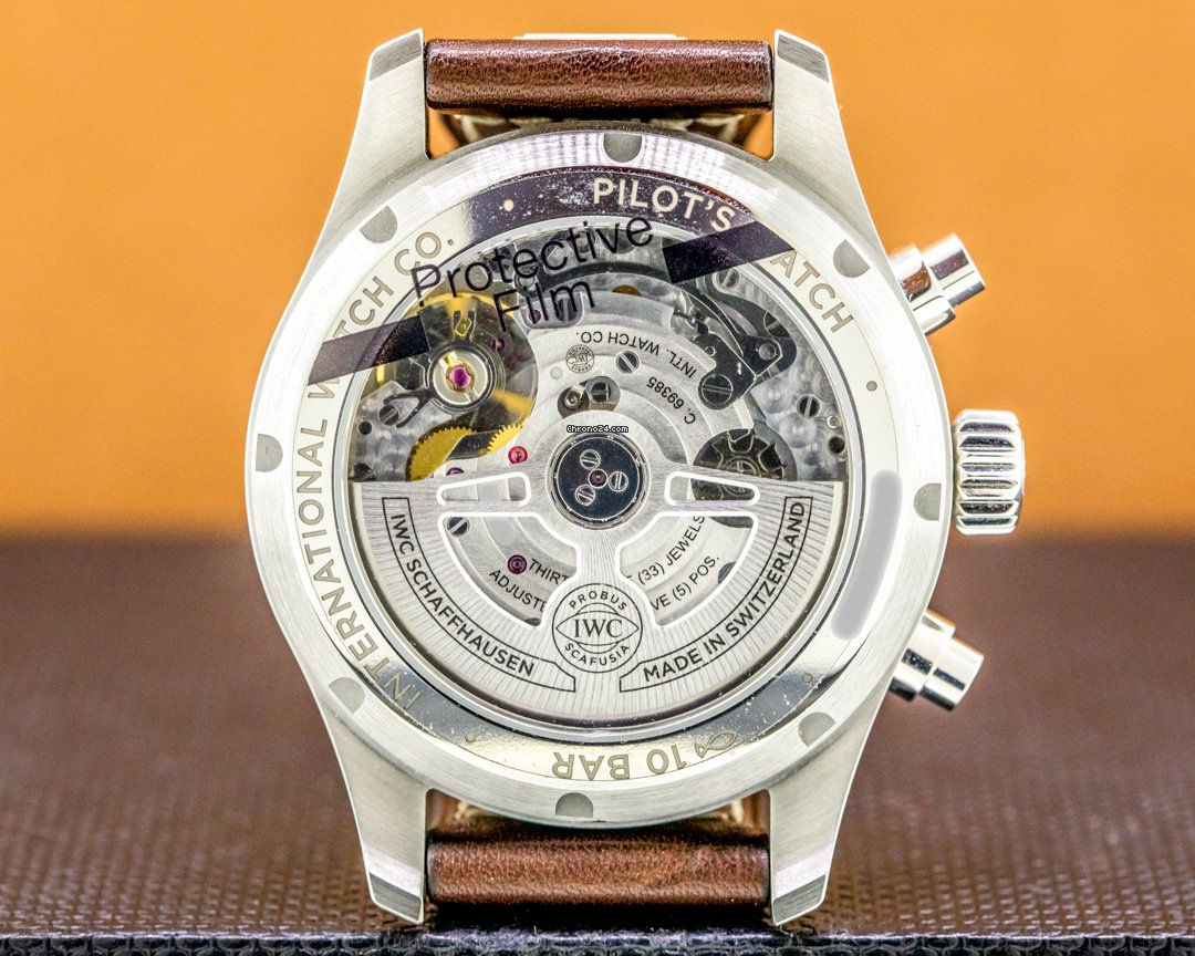 IWC Pilot Chronograph Mens watch Unisex Automatic Steel IW388103 5