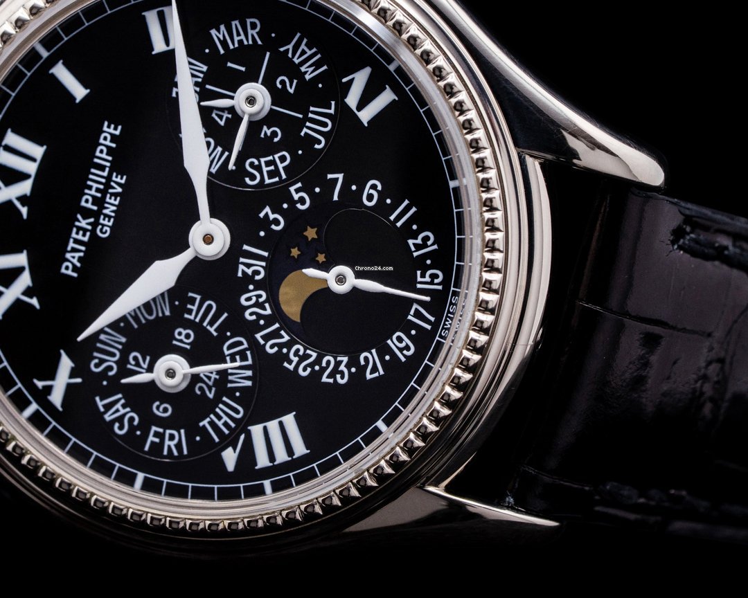 Patek Philippe Perpetual Calendar Mens watch Unisex Automatic White gold 5038G 5