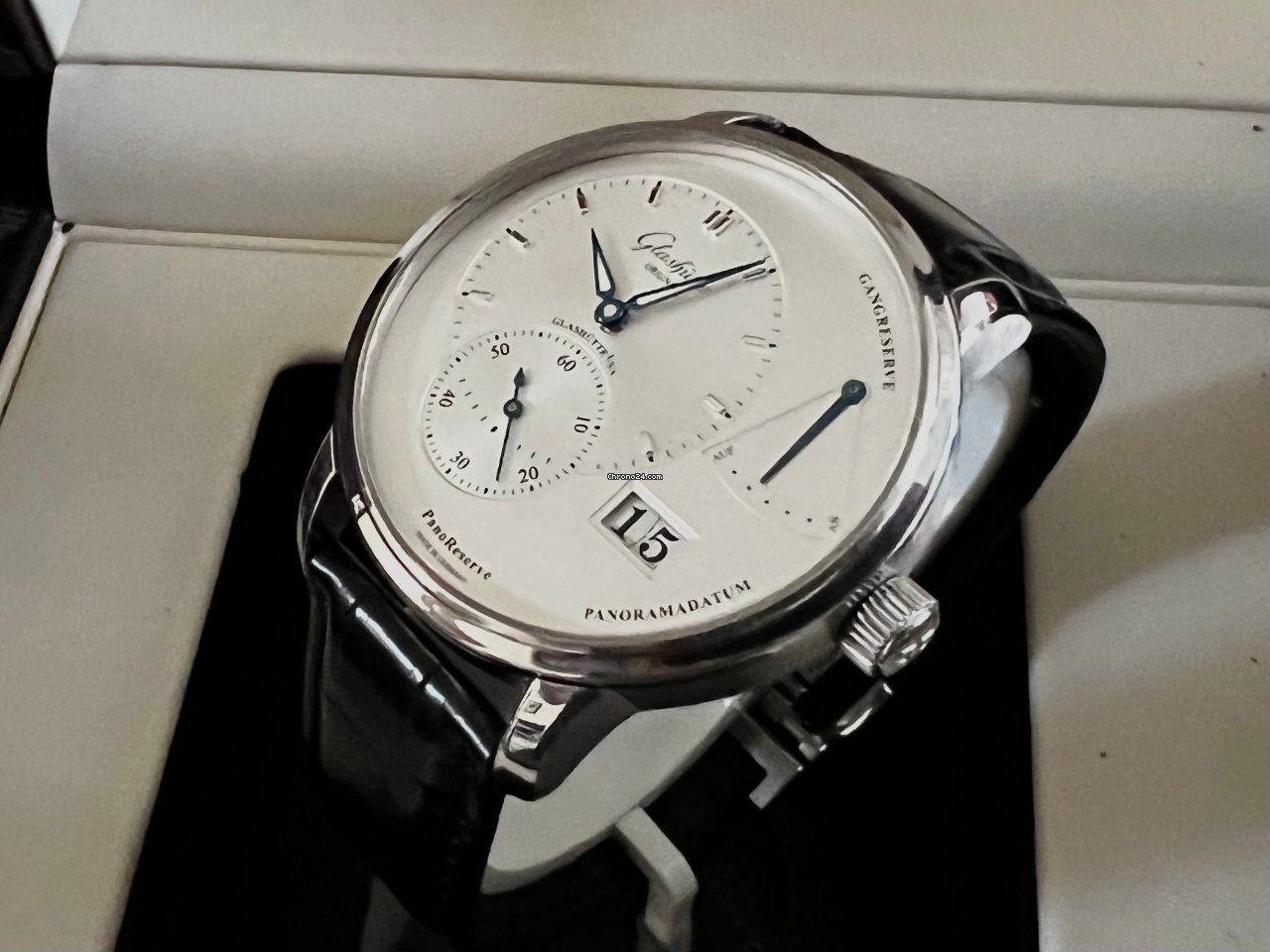 Glashtte Original PanoReserve Mens watch Unisex Manual winding Steel 1-65-01-22-12-04 5