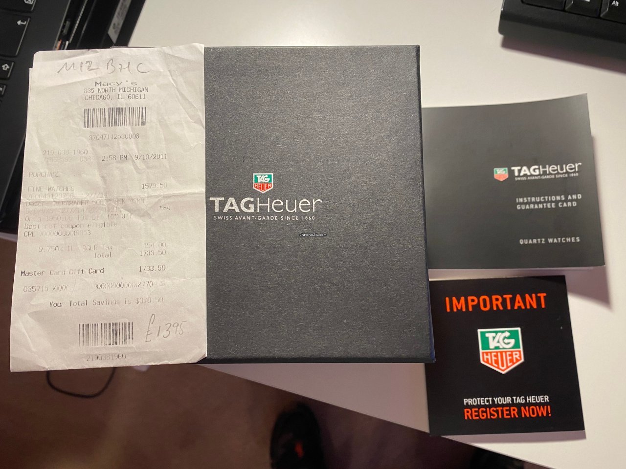 TAG Heuer Aquaracer 500M Mens watch Unisex Quartz Steel WAJ 1113 5