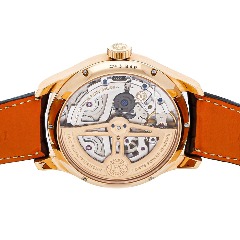 IWC Portuguese Perpetual Calendar Mens watch Unisex Automatic Rose gold IW5033-02 5