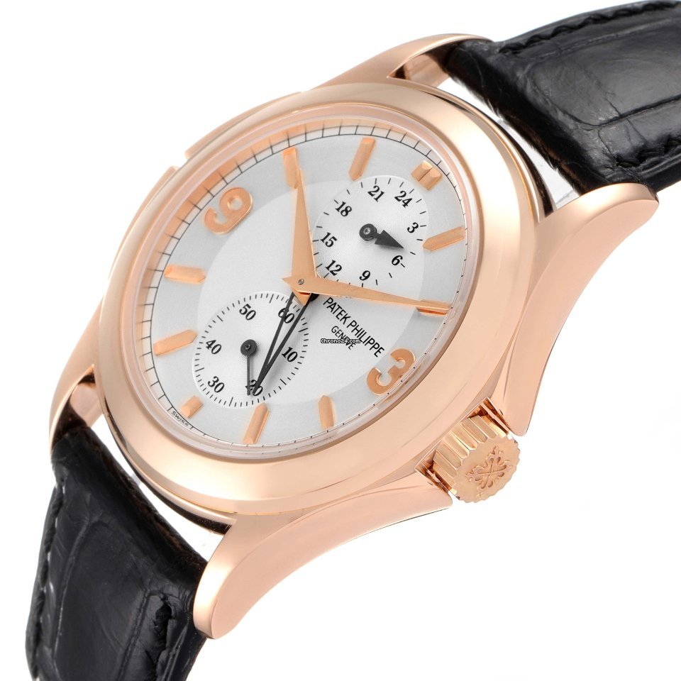 Patek Philippe Travel Time Mens watch Unisex Manual winding Rose gold 5134R 5