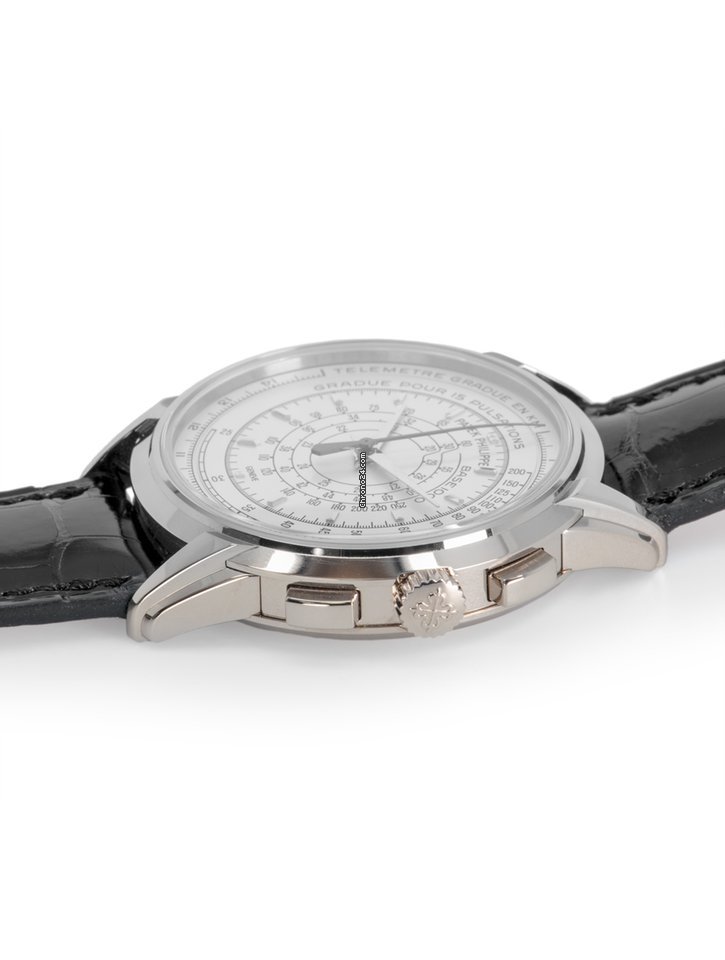 Patek Philippe Chronograph Mens watch Unisex Automatic White gold 5975G-001 5