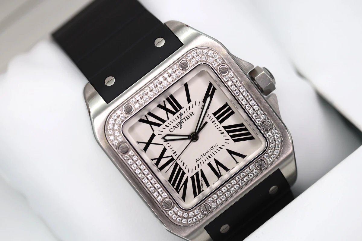 Cartier Santos 100 Mens watch Unisex Automatic Steel 2656 5
