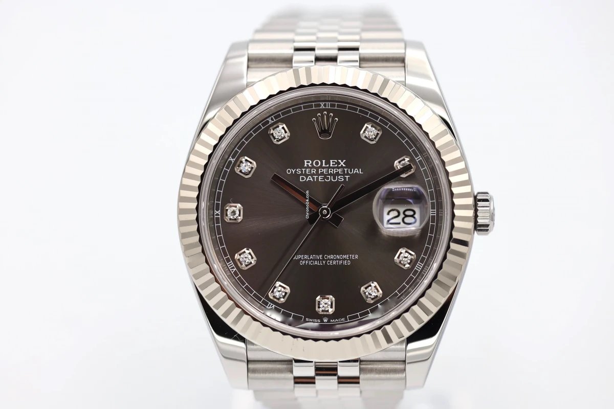 Rolex Datejust 41 Mens watch Unisex Gold Steel Automatic 126334 5