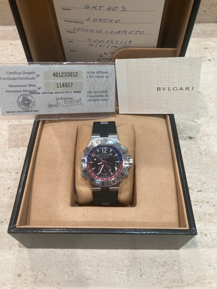 Bulgari Diagono Steel GMT40SVD 5