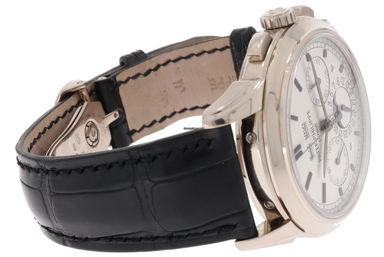 Patek Philippe Perpetual Calendar Chronograph Mens watch Unisex Manual winding White gold 5270G-001 5