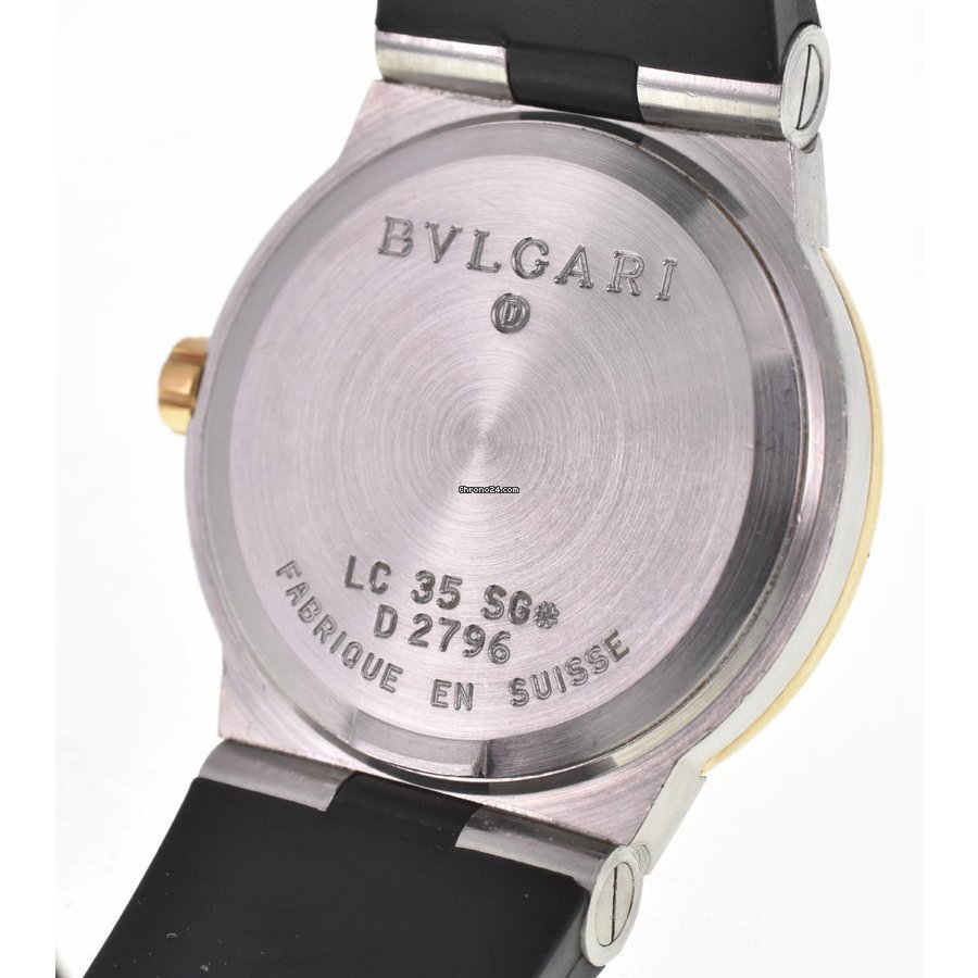 Bulgari Diagono Mens watch Unisex Automatic Gold Steel LC35SG 5