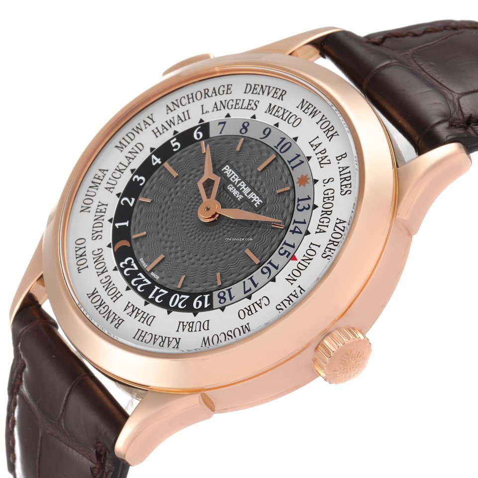 Patek Philippe World Time Mens watch Unisex Automatic Rose gold 5230R 5