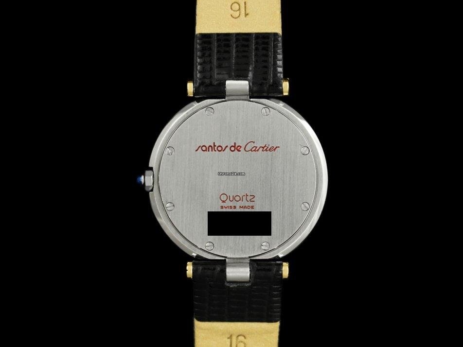 Cartier Santos Mens watch Unisex Quartz Gold Steel 8499ST 5