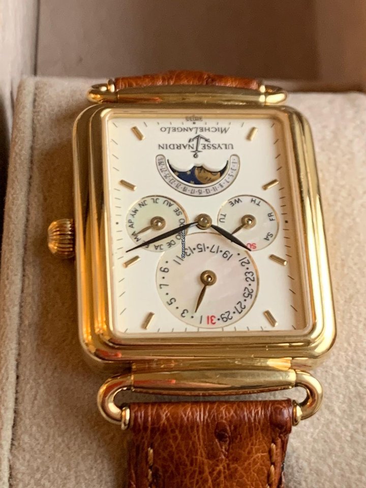 Ulysse Nardin Michelangelo Mens watch Unisex Automatic Yellow gold 161.42 5
