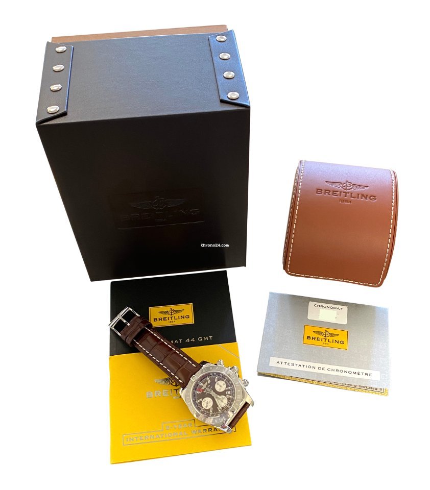 Breitling Chronomat 44 GMT Mens watch Unisex Automatic Steel AB042011 Q589 5