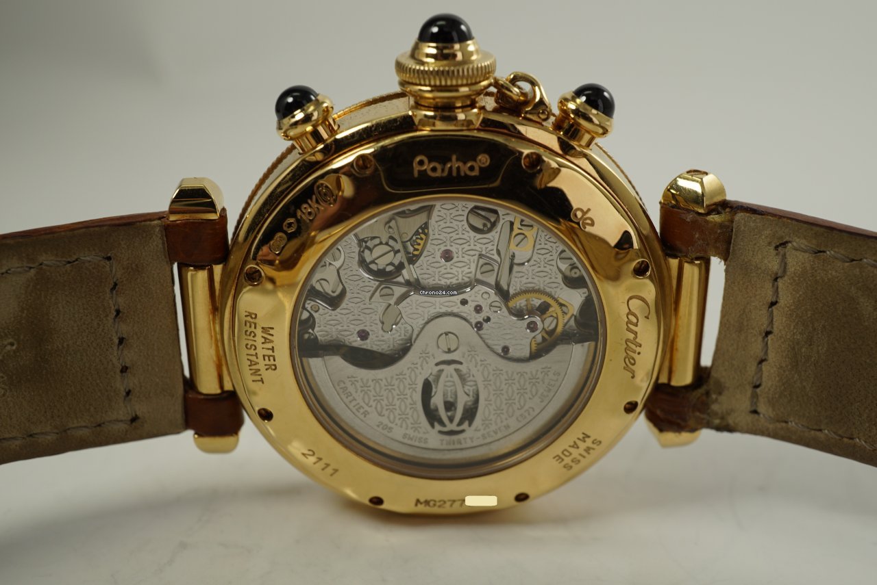 Cartier Pasha Mens watch Unisex Automatic Yellow gold 2111 5
