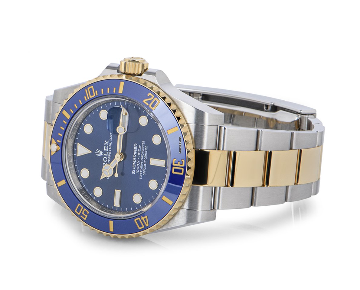Rolex Submariner Date Mens watch Unisex Gold Steel Automatic 126613LB 5