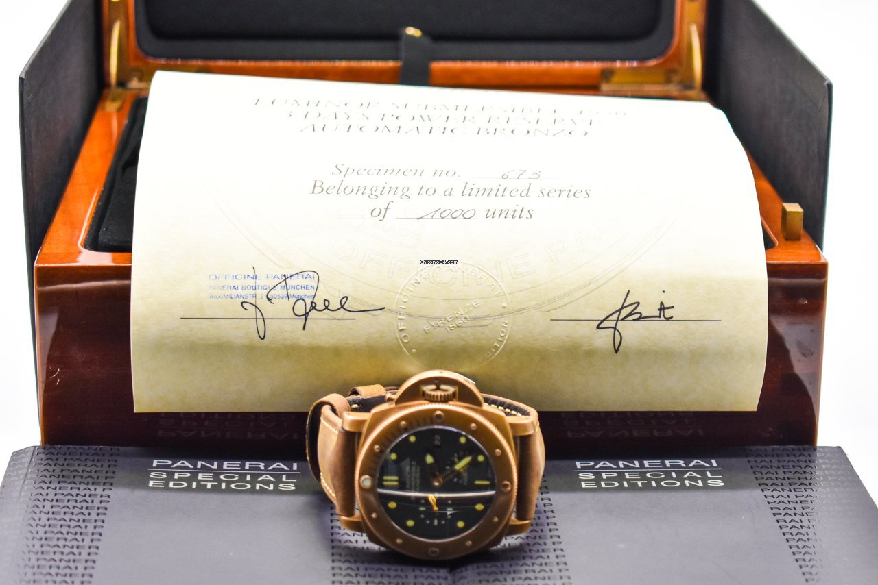 Panerai Special Editions Mens watch Unisex Automatic Bronze PAM 00507 5