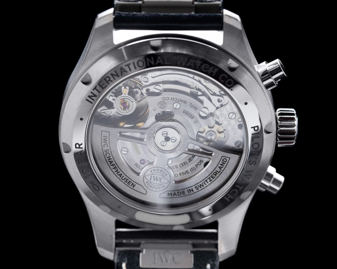 IWC Pilot Chronograph Mens watch Unisex Automatic Steel IW388101 5