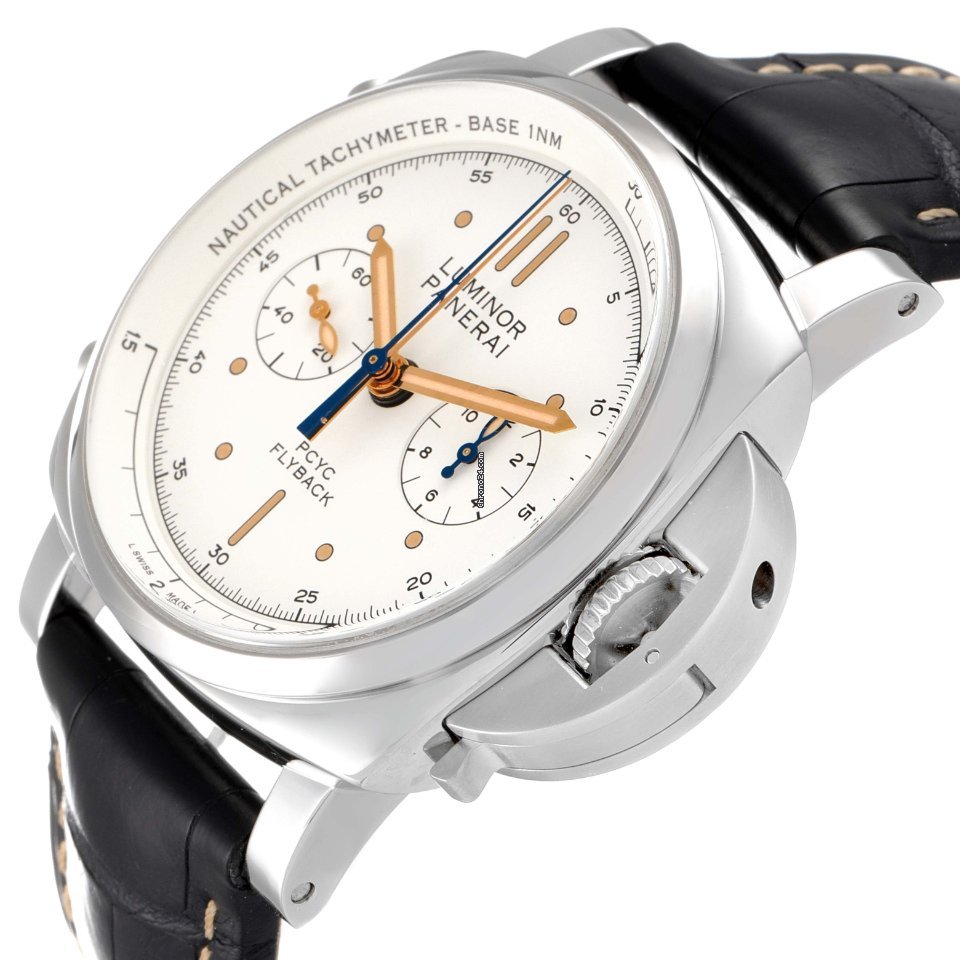Panerai Luminor 1950 3 Days Chrono Flyback Mens watch Unisex Automatic Steel PAM00654 5