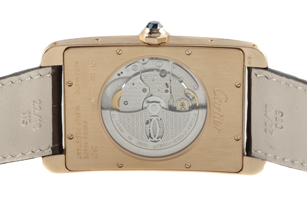 Cartier Tank Americaine Mens watch Unisex Automatic Red gold W2609856 5