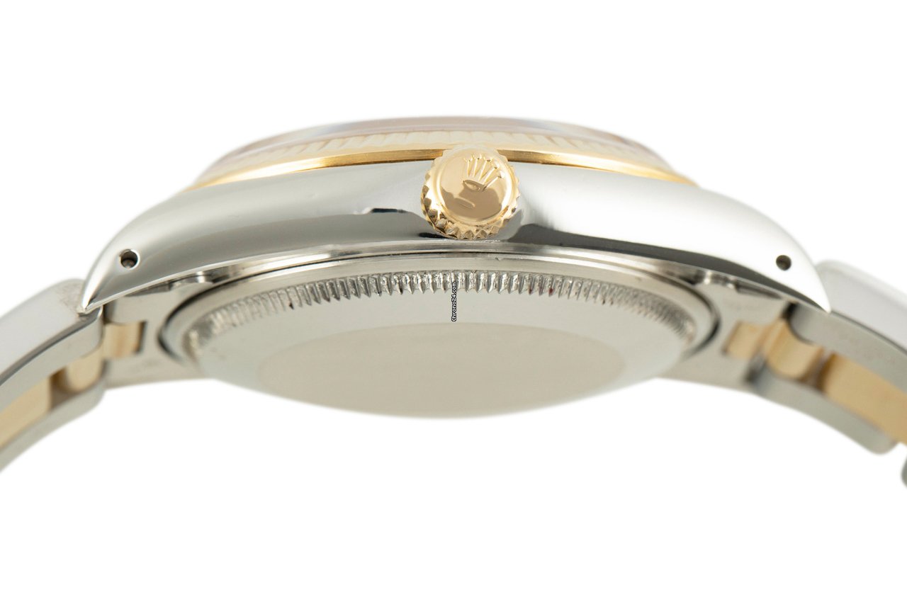 Rolex Oyster Perpetual 34 Mens watch Unisex Gold Steel Automatic 14233 5