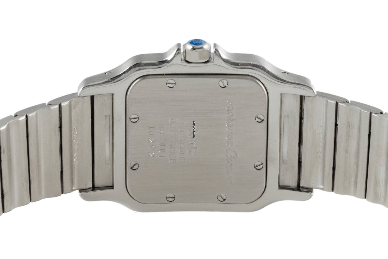 Cartier Santos Galbee Mens watch Unisex Quartz Gold Steel 187901 5