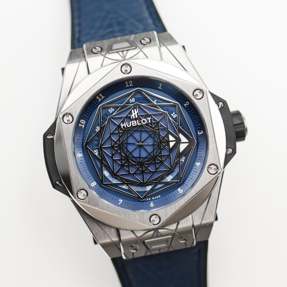 Hublot Big Bang Sang Bleu Mens watch Unisex Automatic Titanium 415.NX.7179.VR.MXM18 5