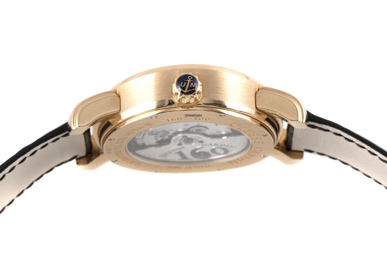 Ulysse Nardin Mens watch Unisex Automatic Red gold 1602-100 5