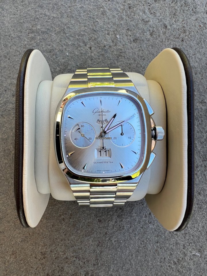 Glashtte Original Seventies Chronograph Panorama Date Mens watch Unisex Automatic Steel 1-37-02-02-02-33 5