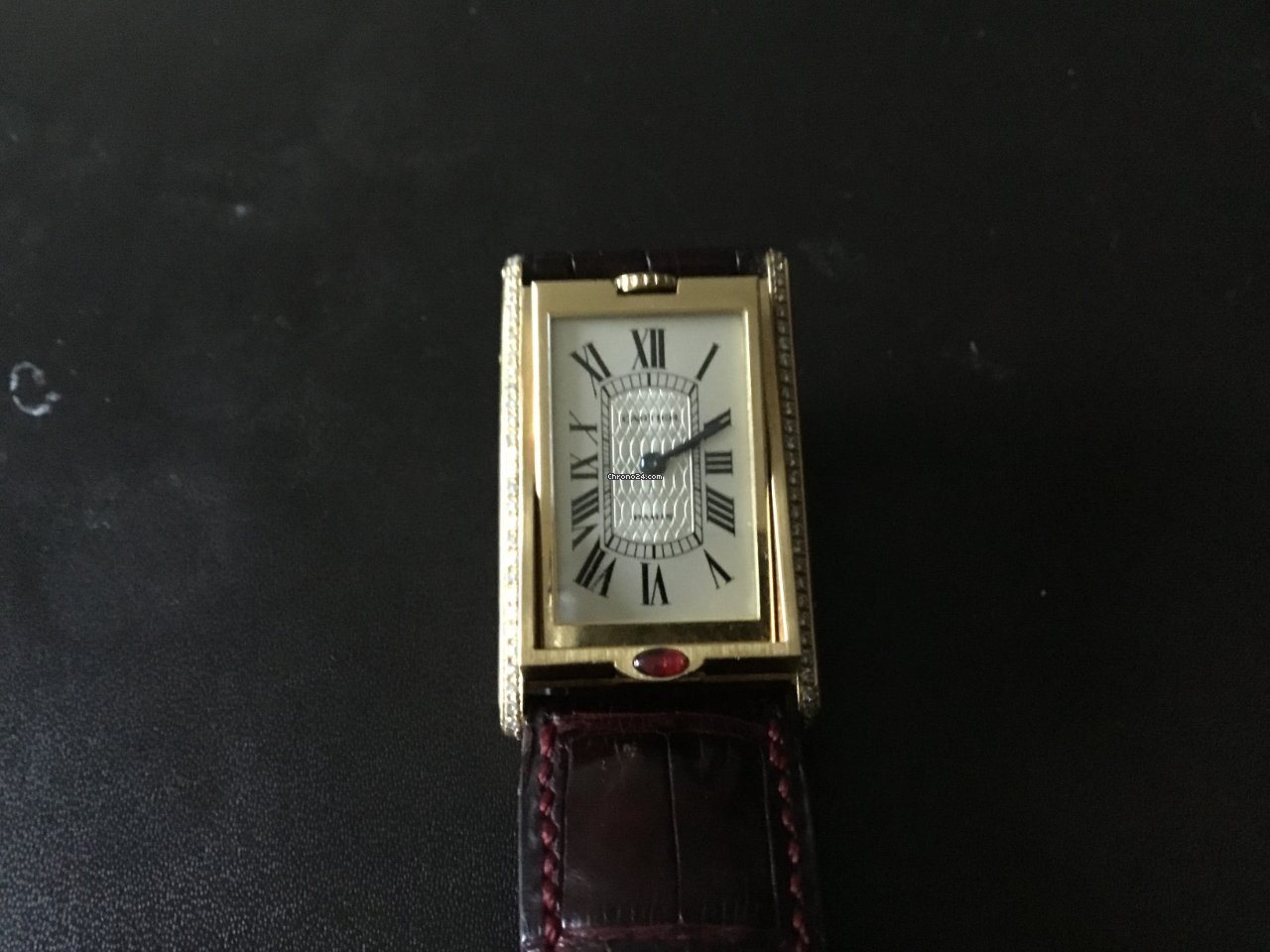 Cartier Mens watch Unisex Quartz Yellow gold 2480 5