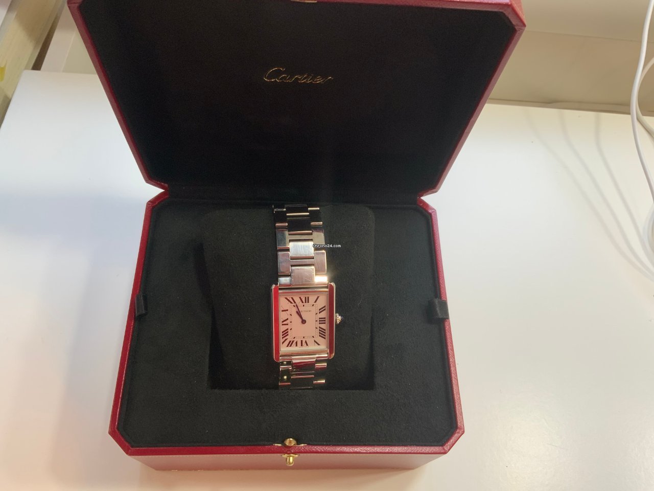 Cartier Tank Solo Mens watch Unisex Quartz Steel W5200014 5