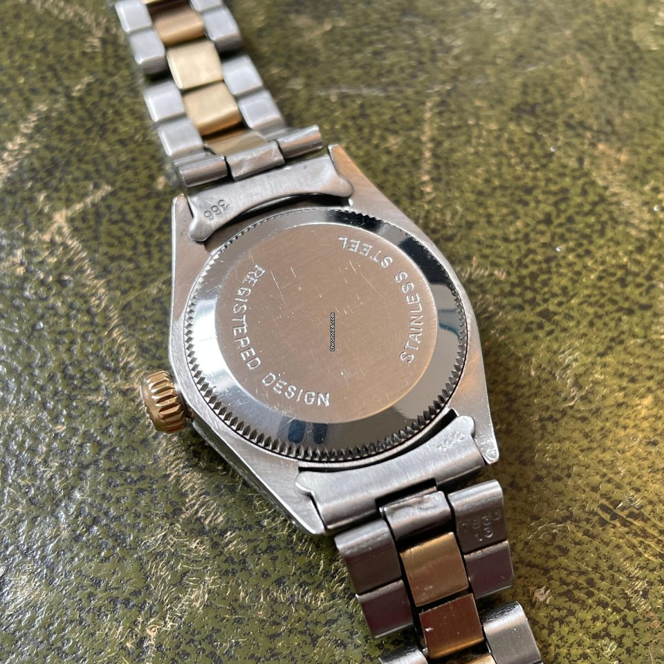 Rolex Oyster Perpetual 26 Womens watch Gold Steel Automatic 6724 5
