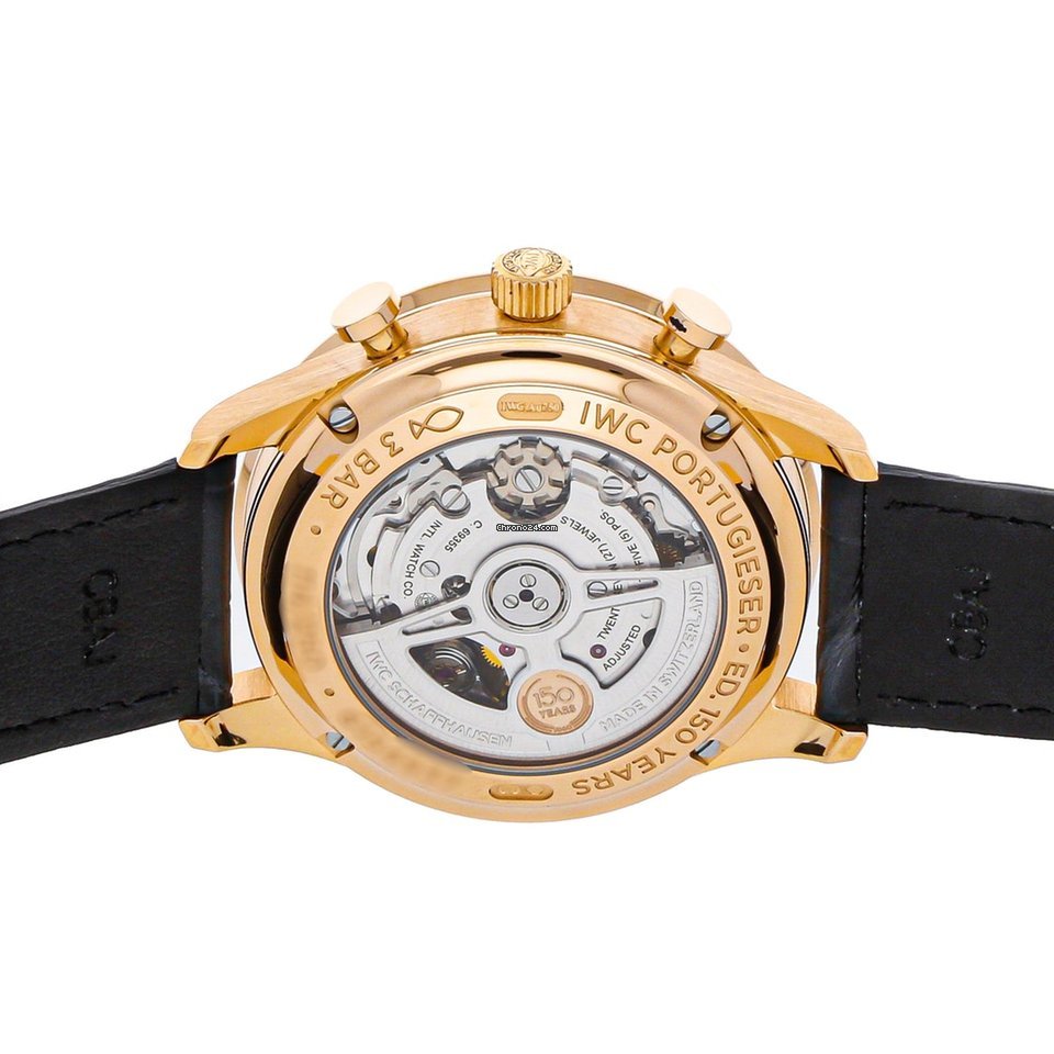 IWC Portuguese Chronograph Mens watch Unisex Automatic Rose gold IW3716-03 5