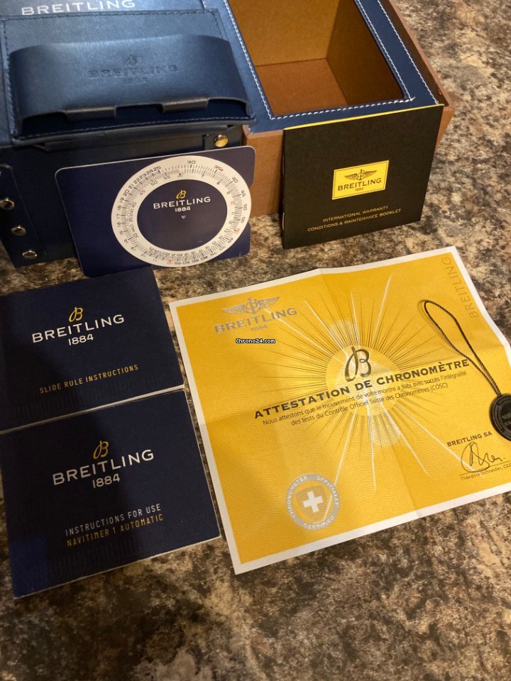 Breitling Navitimer Mens watch Unisex Automatic Gold Steel U17326211G1P1 5