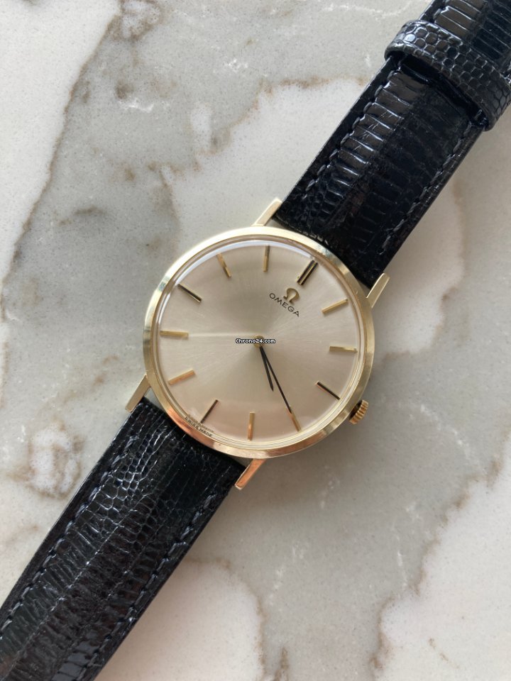 Omega Mens watch Unisex Manual winding Yellow gold 14 k gold 34mm dress watches 5