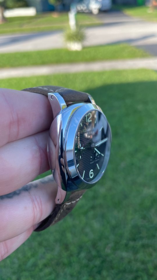 Panerai Luminor 1950 3 Days GMT Power Reserve Automatic Mens watch Unisex Automatic Steel PAM 00537 5