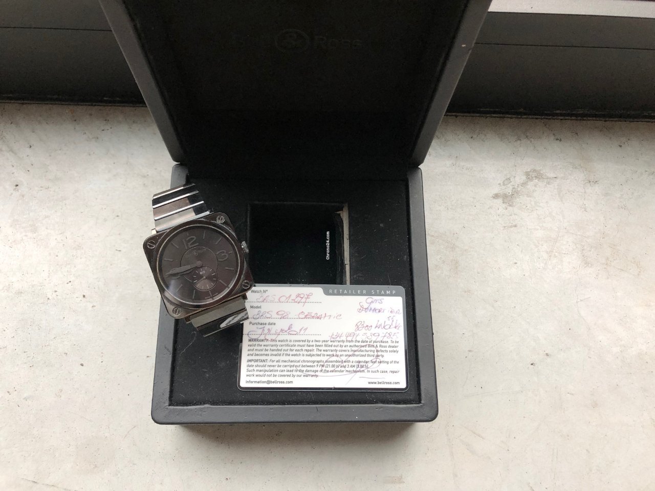 Bell & Ross BR S Mens watch Unisex Automatic Ceramic BRS-98-BCS 5