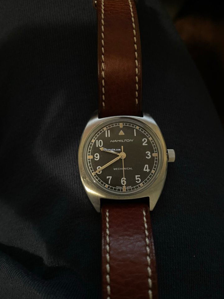 Hamilton Khaki Pilot Pioneer Mens watch Unisex Manual winding Steel H76419931 5