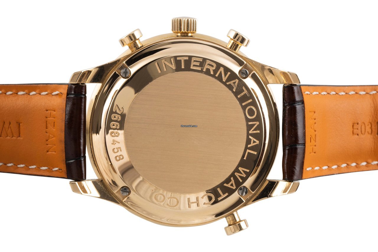 IWC Portuguese Chronograph Mens watch Unisex Manual winding Yellow gold 3712 5