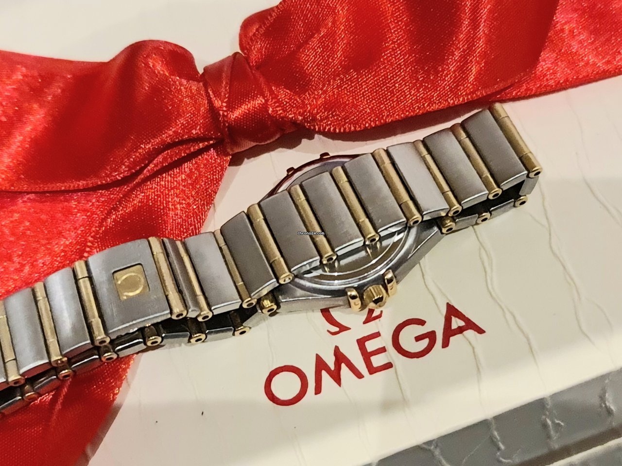 Omega Constellation Ladies Womens watch Quartz Gold Steel 1202.30.00 5