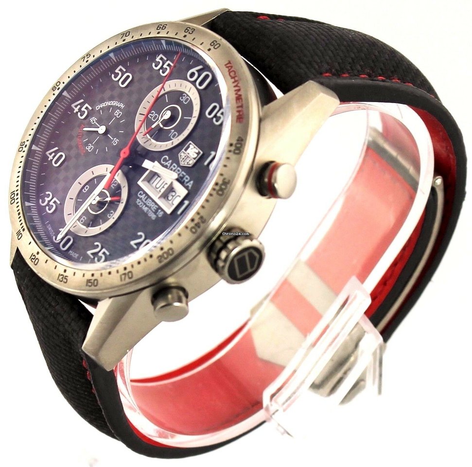 TAG Heuer Carrera Calibre 16 Automatic Titanium CV2A80.FC6256 5