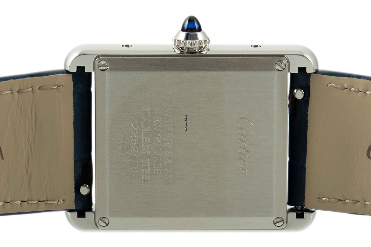 Cartier Tank Mens watch Unisex Quartz Steel WSTA0055 5