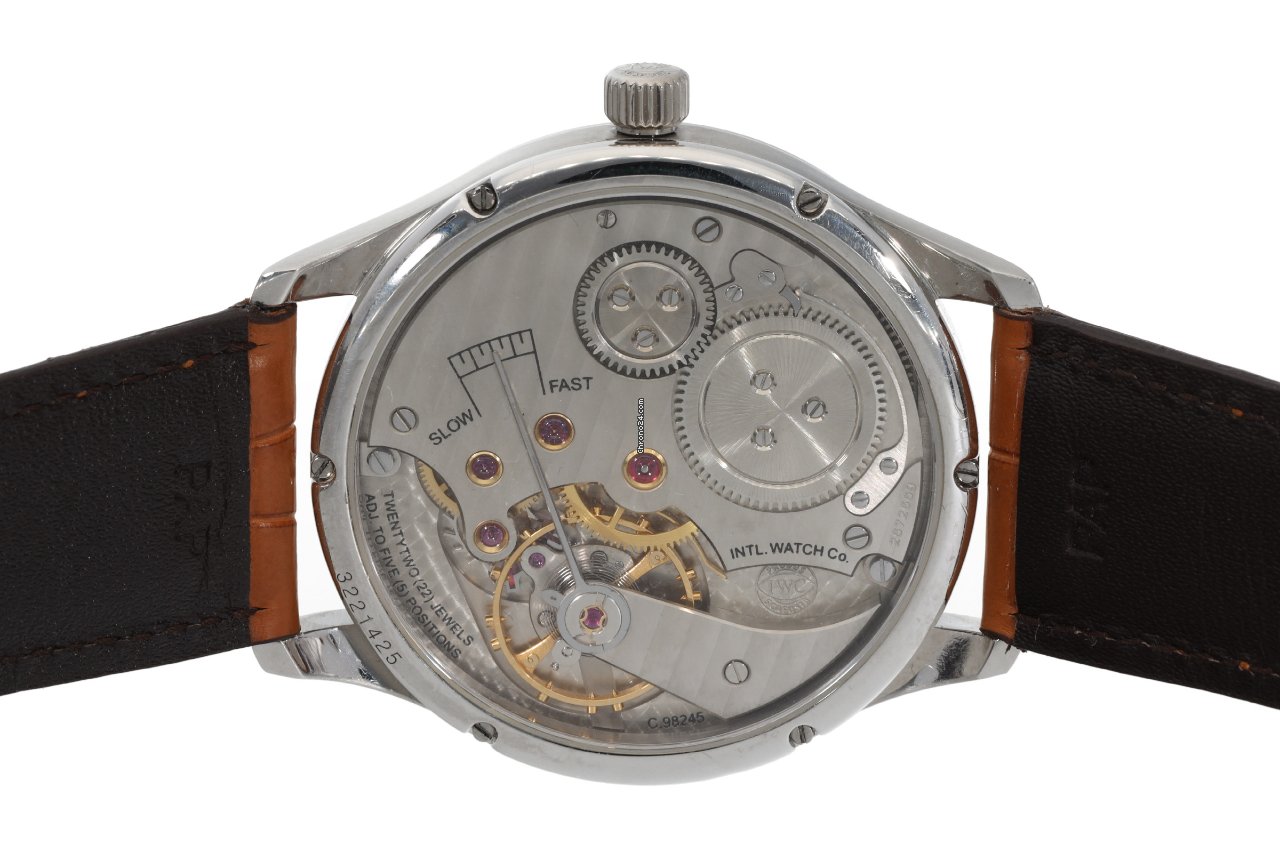 IWC Portuguese Hand-Wound Mens watch Unisex Manual winding Platinum IW544403 5