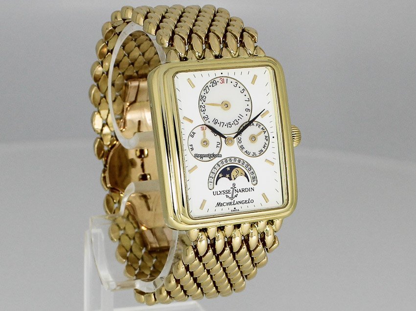 Ulysse Nardin Michelangelo Mens watch Unisex Automatic Yellow gold 161-42 5