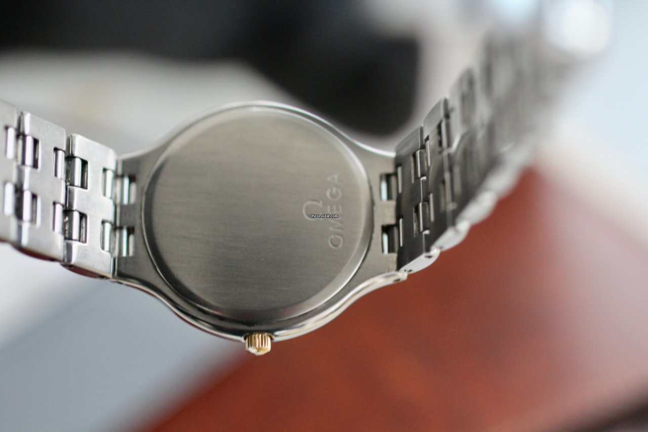Omega De Ville Mens watch Unisex Quartz Gold Steel Vintage Deville 5