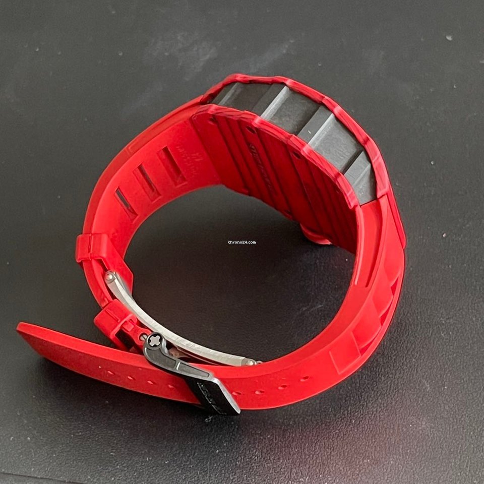 Richard Mille Mens watch Unisex Automatic Carbon Richard Mille RM 12-01 Tourbillon Red Quartz Tpt 5