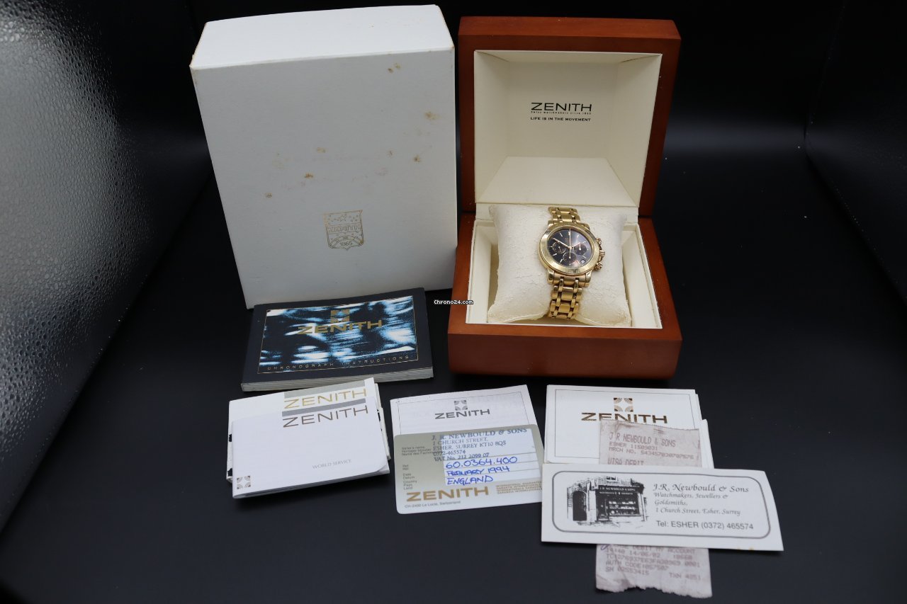Zenith El Primero Mens watch Unisex Automatic Yellow gold 60-0360-400 5