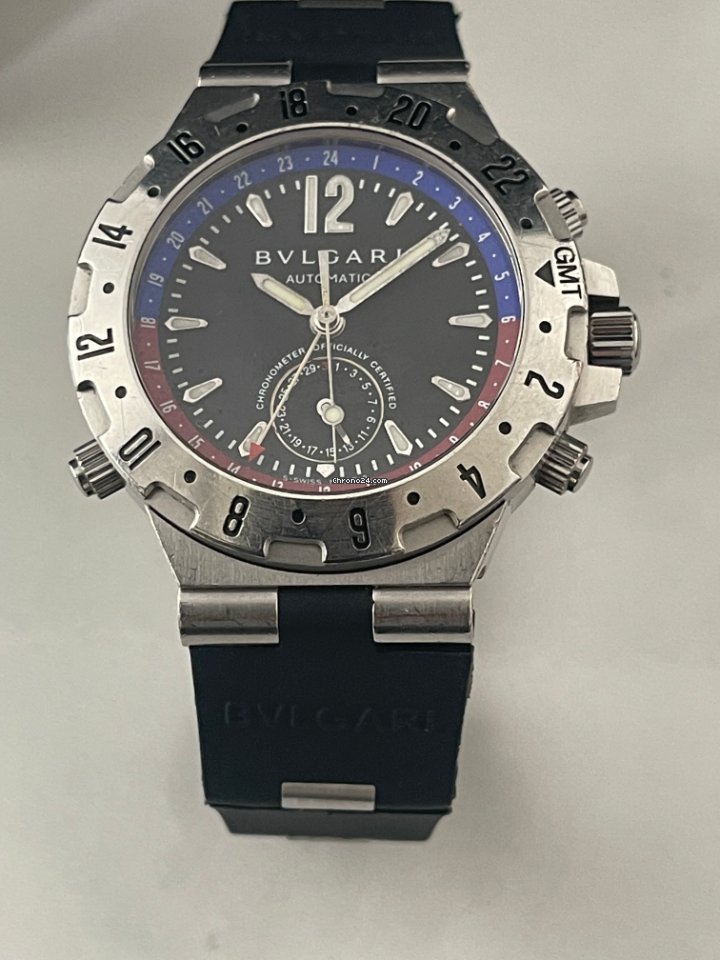 Bulgari Diagono Mens watch Unisex Automatic Steel GMT40S 5