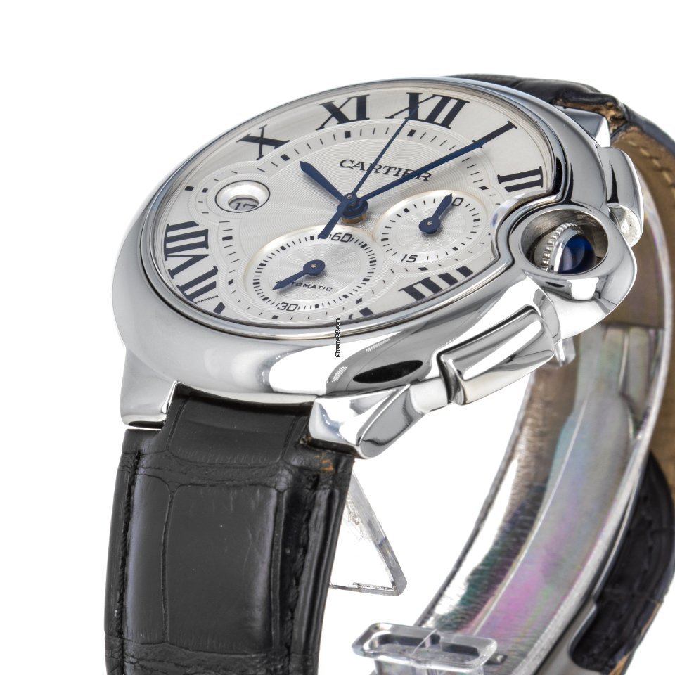Cartier Ballon Bleu 44mm Mens watch Unisex Automatic Steel W6920003  3109 5