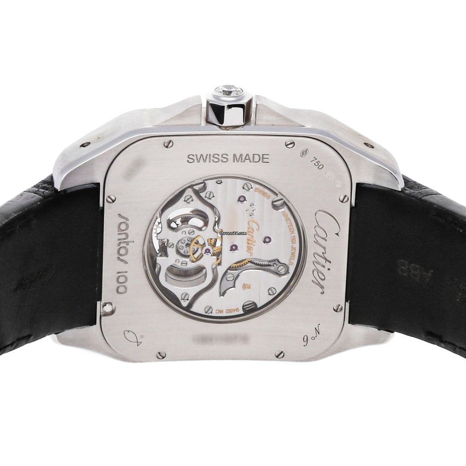 Cartier Santos 100 Mens watch Unisex Manual winding White gold HPI00312 5