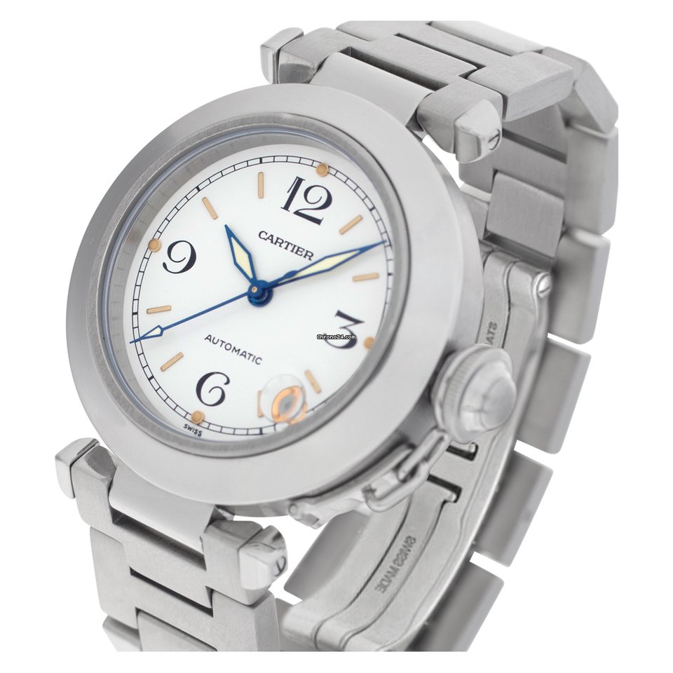 Cartier Pasha C Mens watch Unisex Automatic Steel W31015M7 5